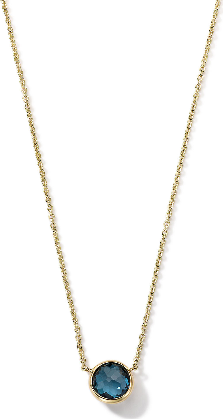 IPPOLITA 18K Gold Mini-Lollipop Birthstone Necklace, 16-18"