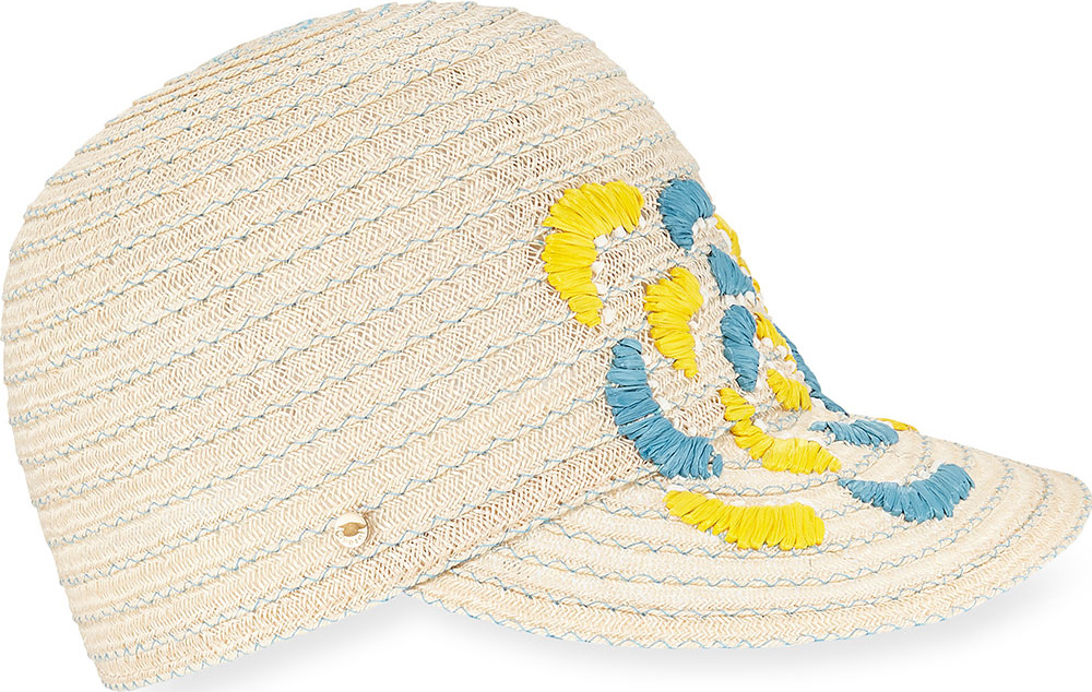 Inverni Hemp-Blend Baseball Cap w/ Caterpillar Detail