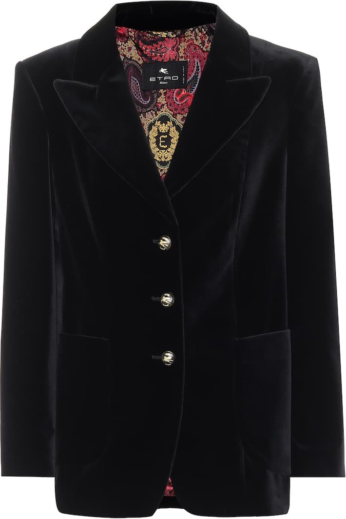 Etro Stretch-cotton velvet jacket