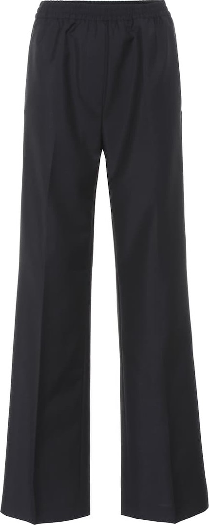 Acne Studios Wool and mohair wide-leg pants