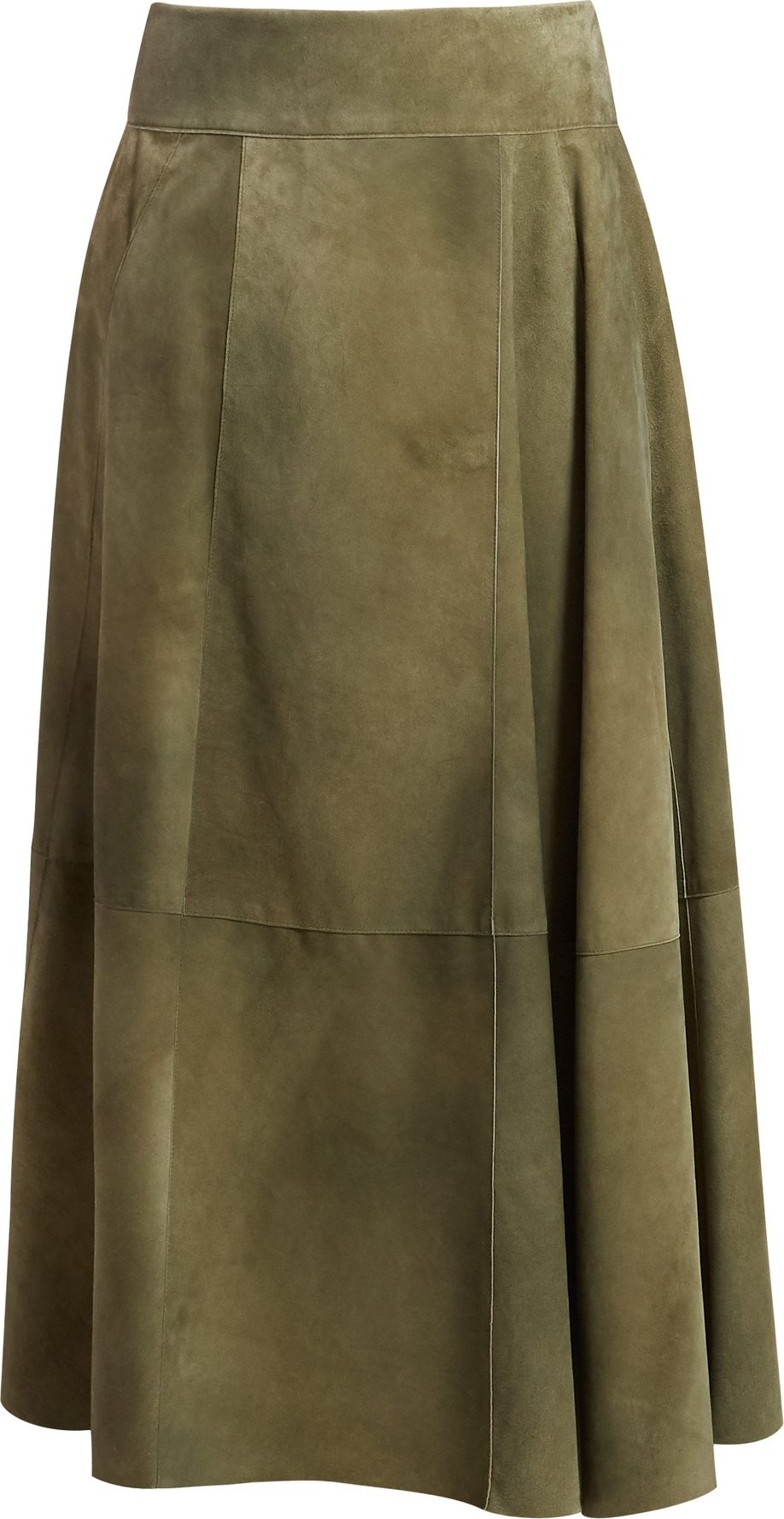 Bottega Veneta Panelled suede skirt