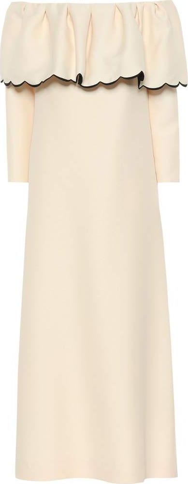 Valentino Off-the-shoulder crêpe dress