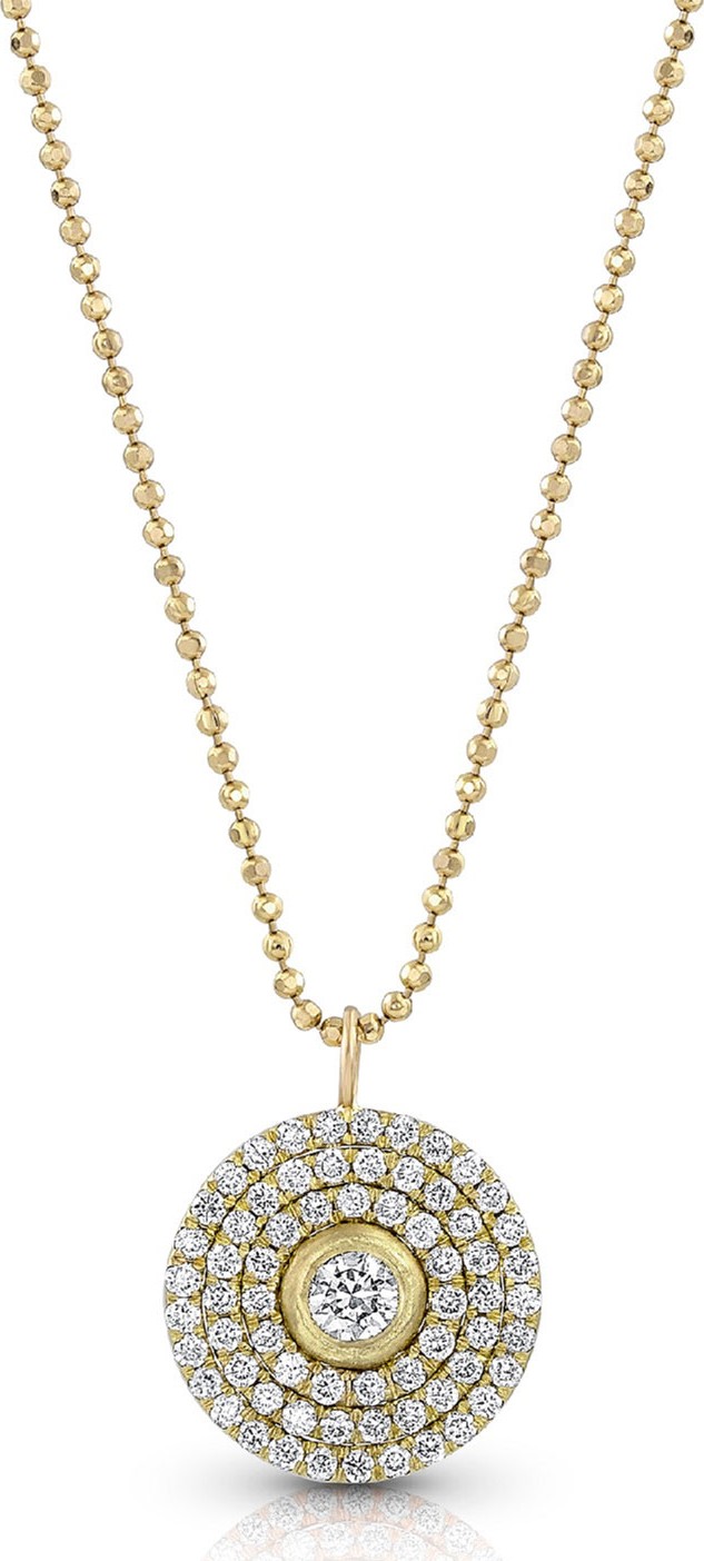 Dominique Cohen 18k Gold Mosaic Diamond Pendant Necklace (Medium)
