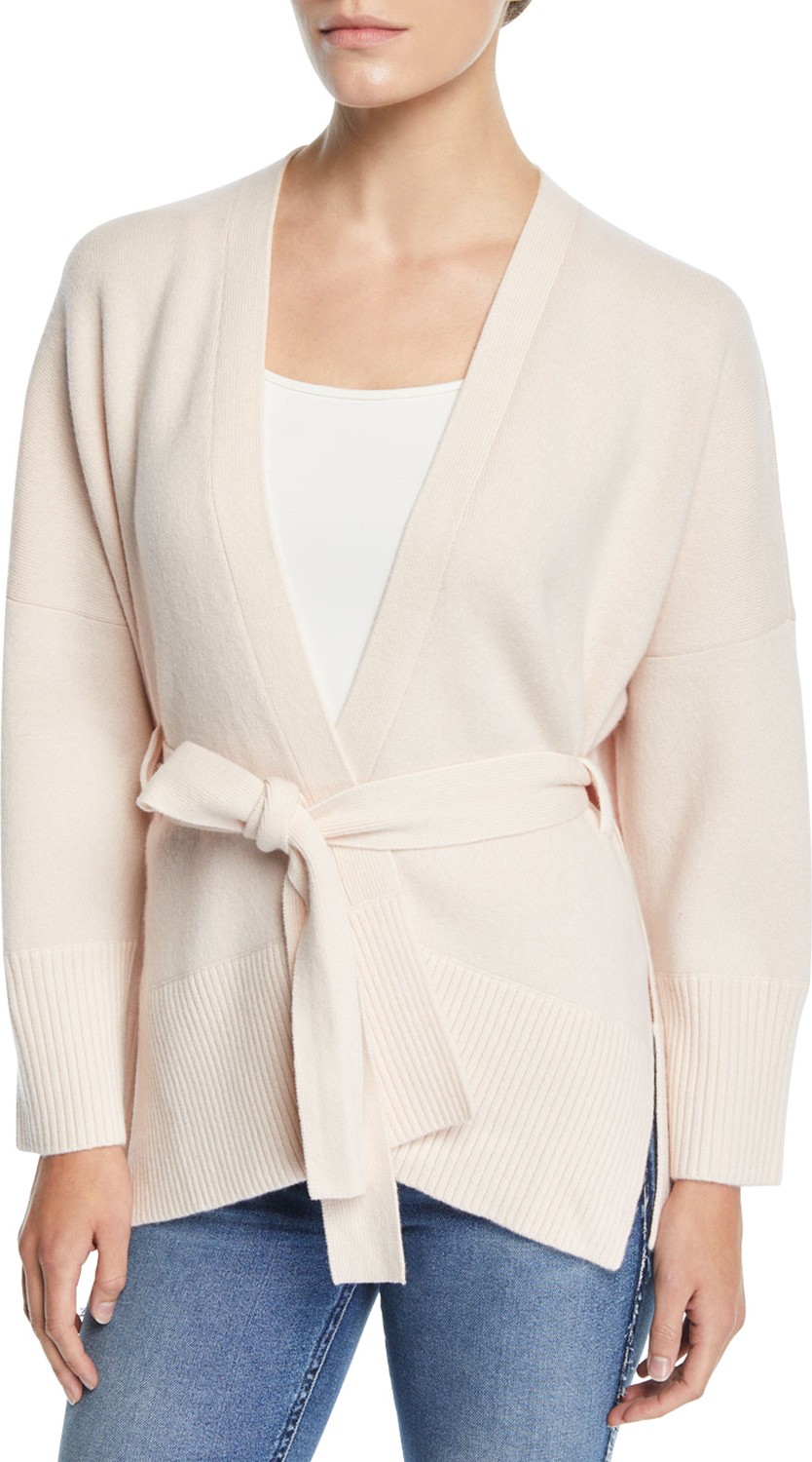 Club Monaco Aldoh Belted Cashmere Dropped-Shoulder Cardigan