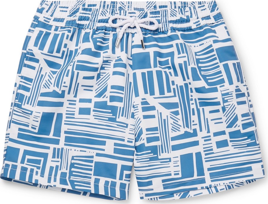 Frescobol Carioca Linha Short-Length Printed Swim Shorts