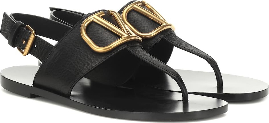 Valentino Valentino Garavani VLOGO leather sandals