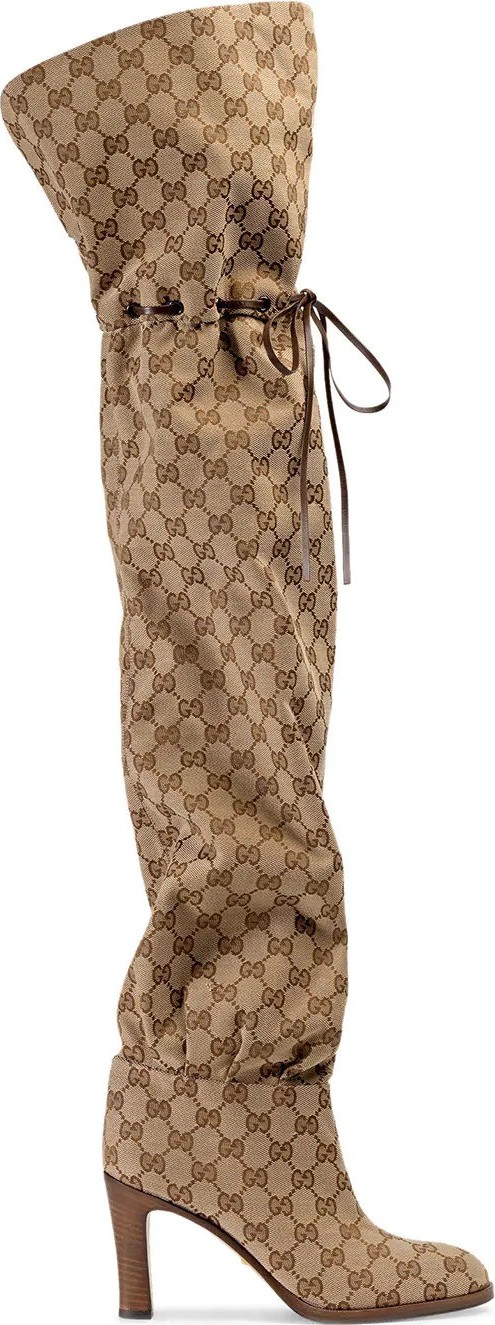 Gucci Original GG canvas over-the-knee boot