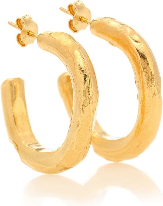 Alighieri The Etruscan Reminder 24kt gold-plated hoop earrings
