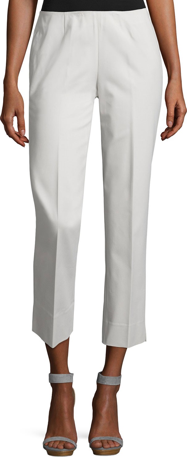 Lafayette 148 New York Cropped Bleecker Fundamental Bi-Stretch Pant