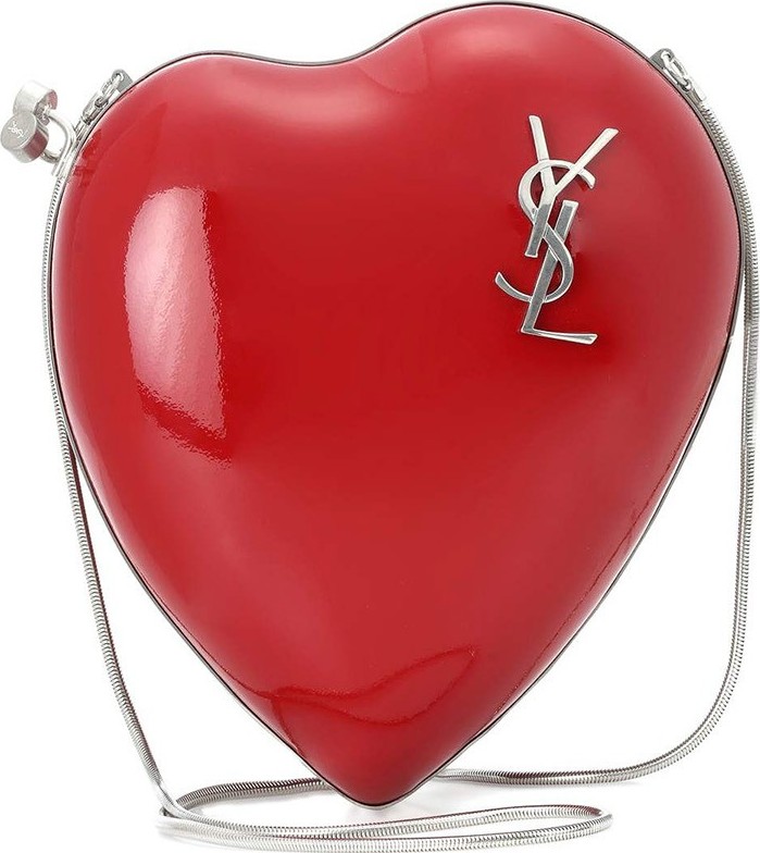 Saint Laurent Love Box Leather Clutch