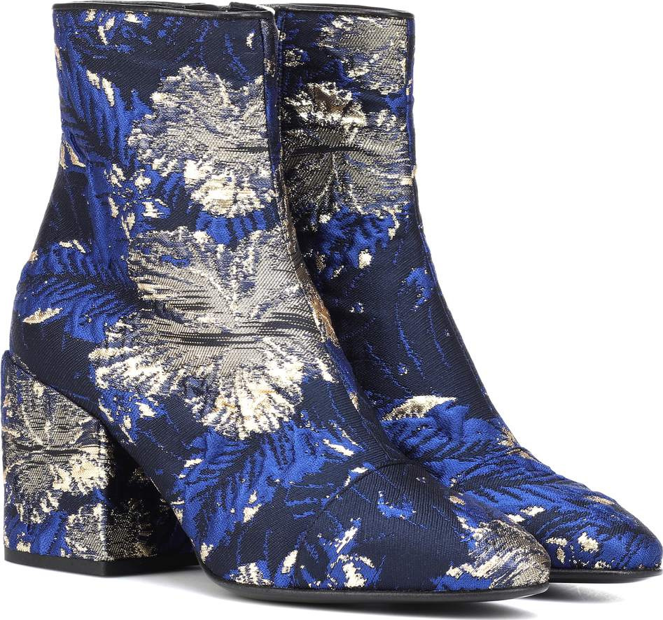 Dries Van Noten Brocade ankle boots