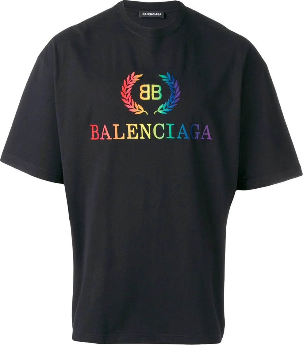 Balenciaga Rainbow logo t-shirt