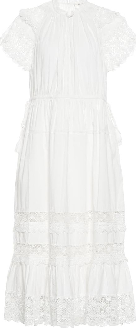 Ulla Johnson Octavia cotton-poplin midi dress