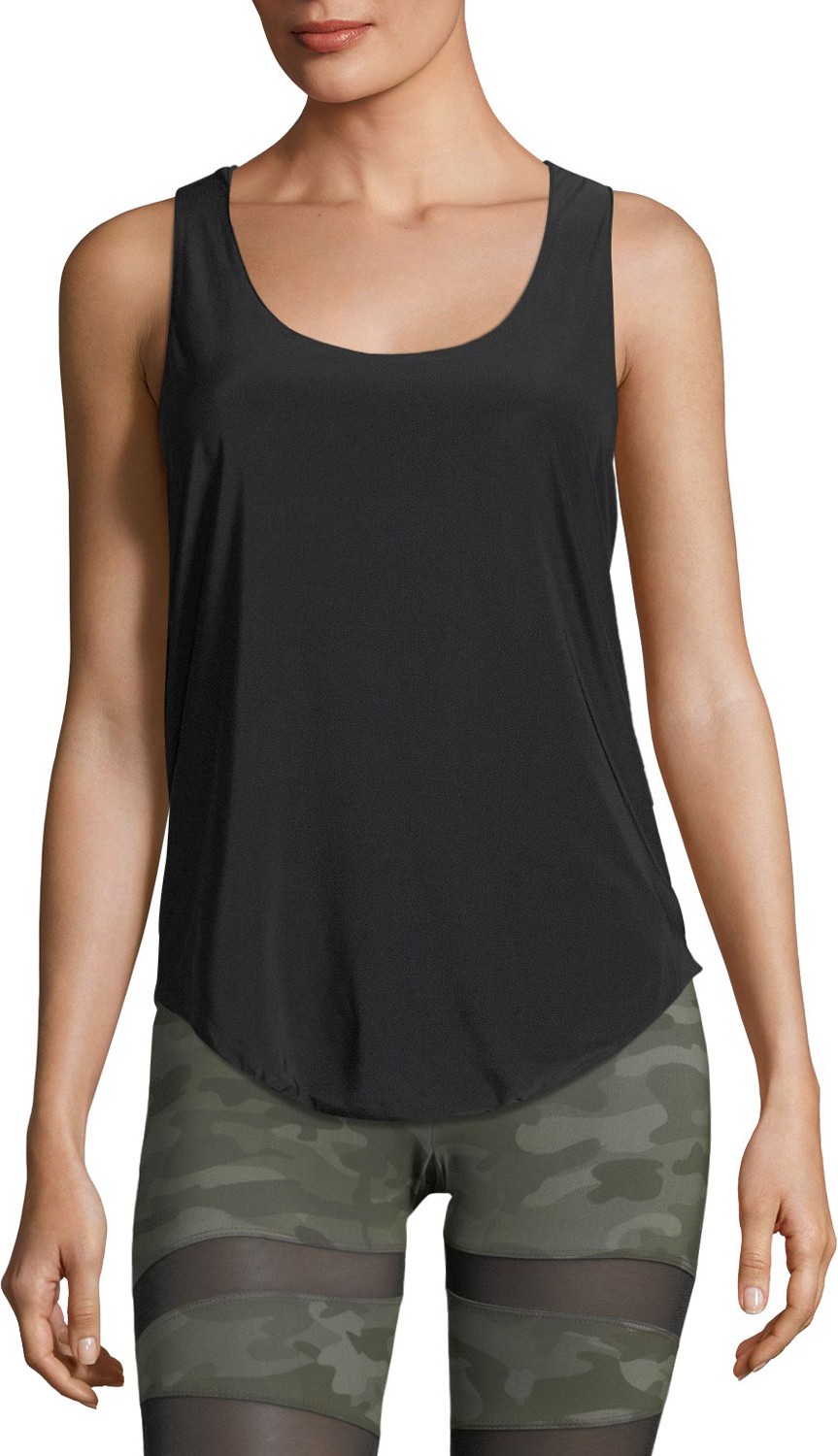 ONZIE Glossy Flow Racerback Scoop-Neck Performance Tank