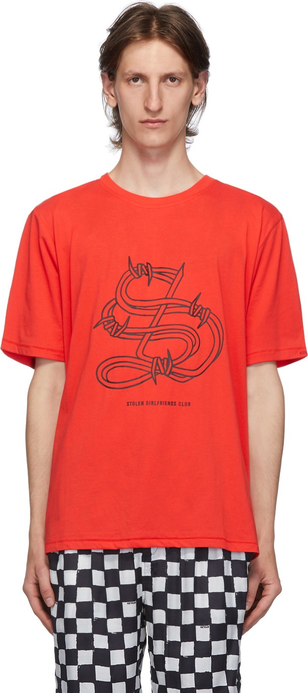 Stolen Girlfriends Club Red Barbwire T-Shirt