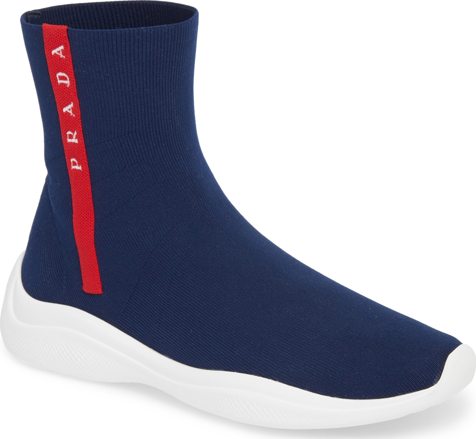Prada Logo Band Sock Sneaker