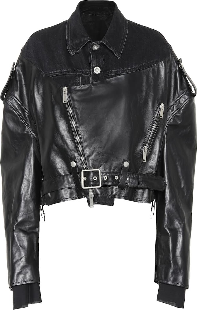 Unravel Leather and denim jacket
