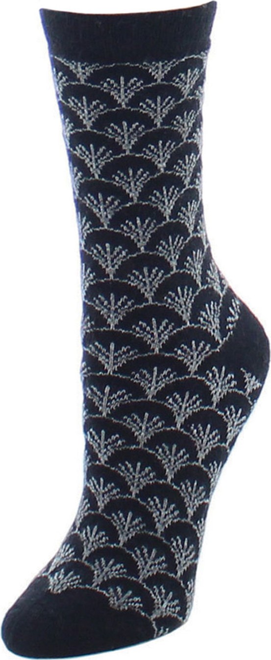 Natori Fretwork Crew Socks