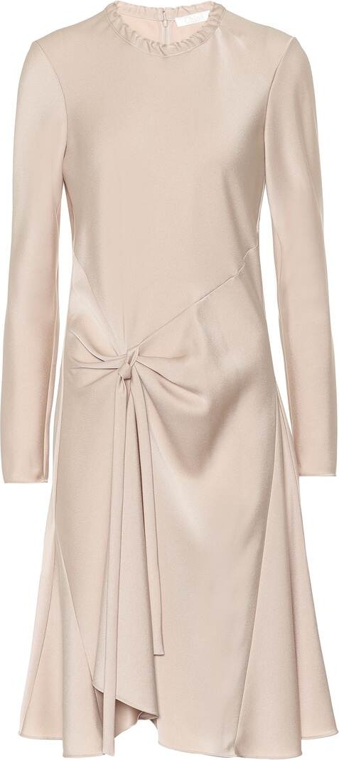 Chloe Satin-crêpe dress