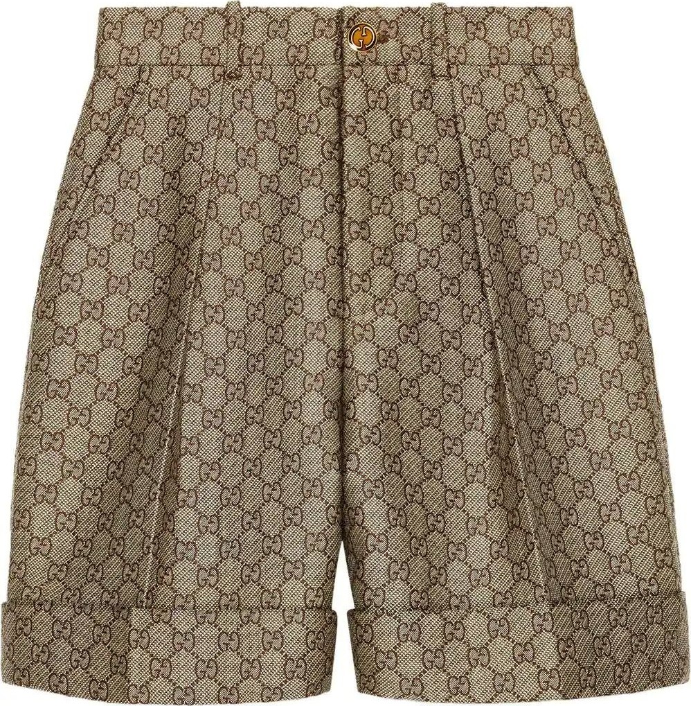 Gucci GG wool canvas shorts