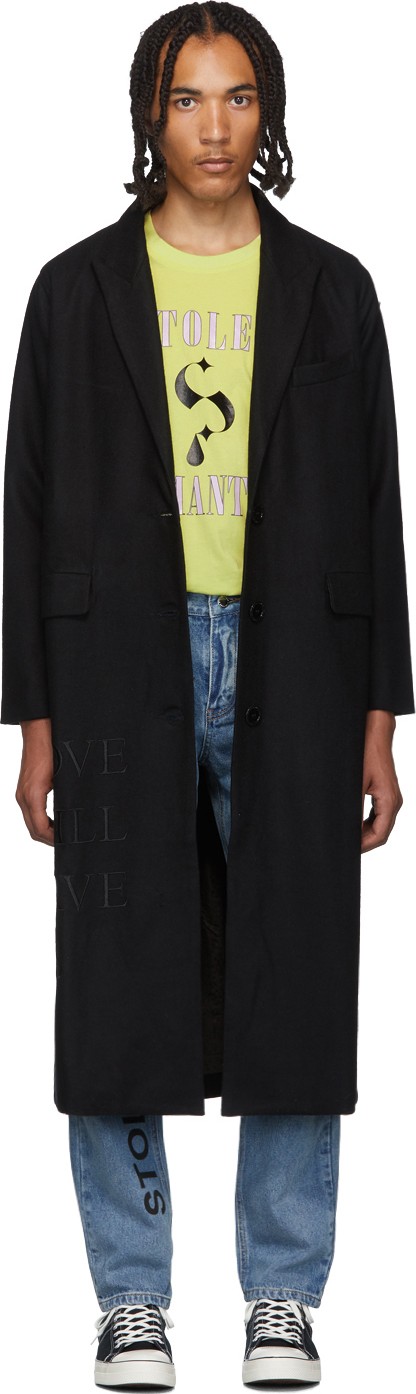 Stolen Girlfriends Club Black 'Love Will Save Us' Coat