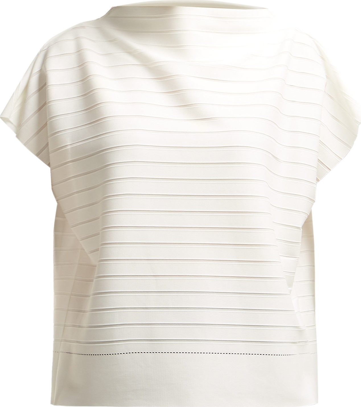 Issey Miyake Woody panelled stretch-jersey top