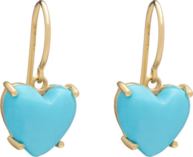 Irene Neuwirth Love turquoise & 18kt gold earrings