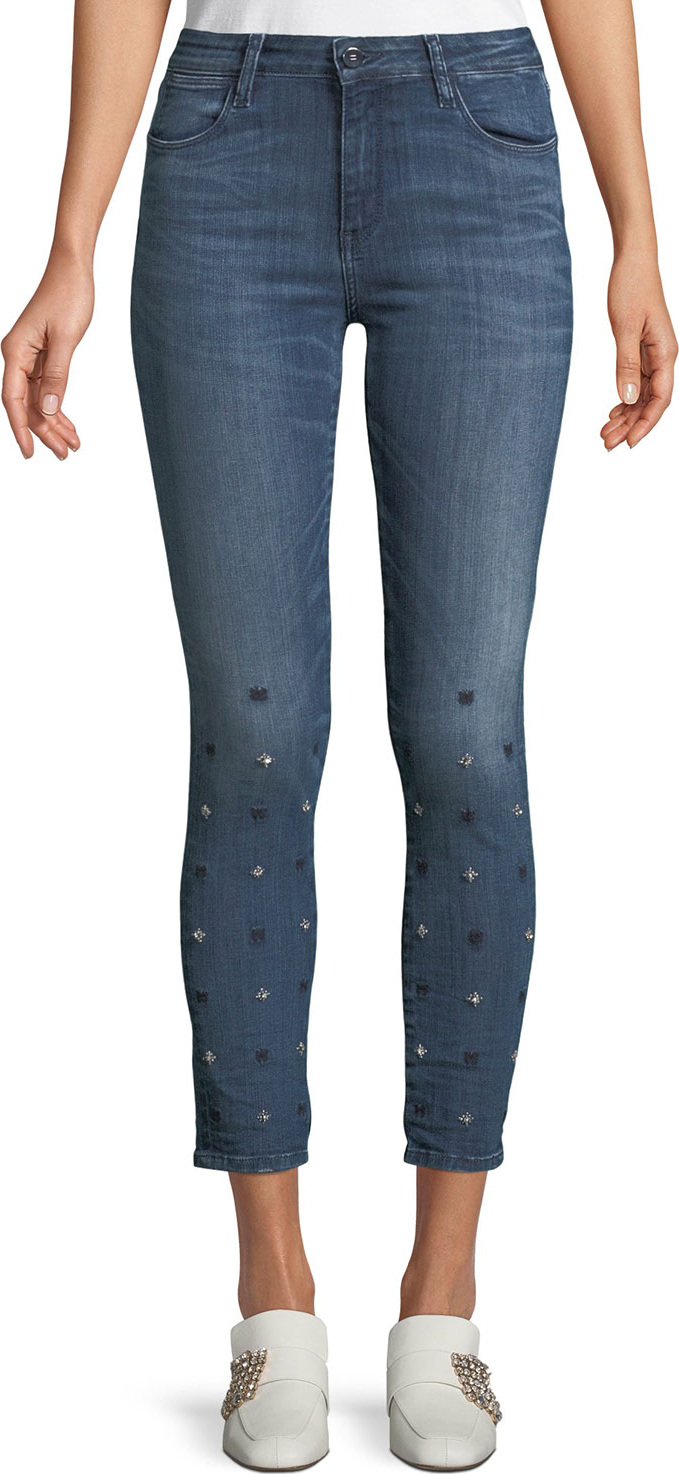 Brockenbow Reina Star-Ice Skinny Crop Jeans