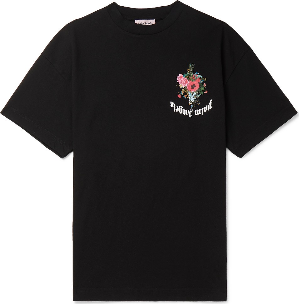 Palm Angels Printed Cotton-Jersey T-Shirt