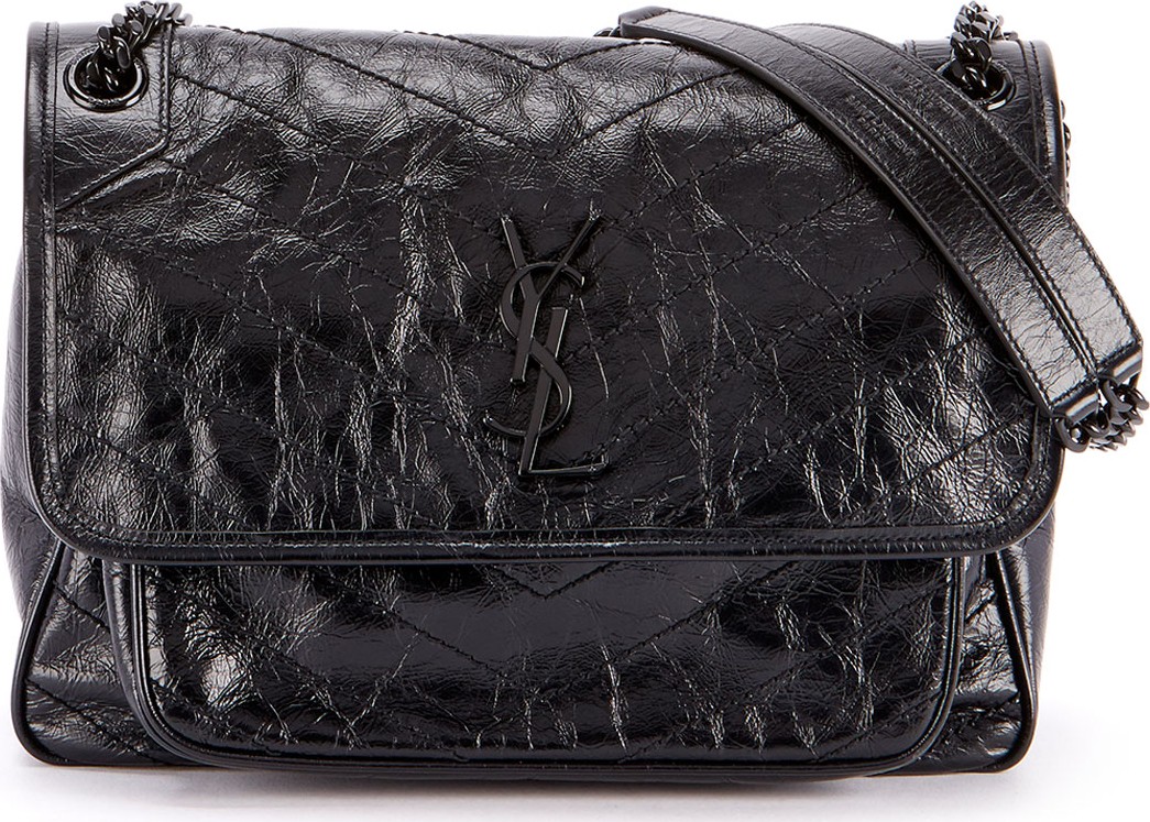 Saint Laurent Niki Large Monogram YSL Flap Shoulder Bag
