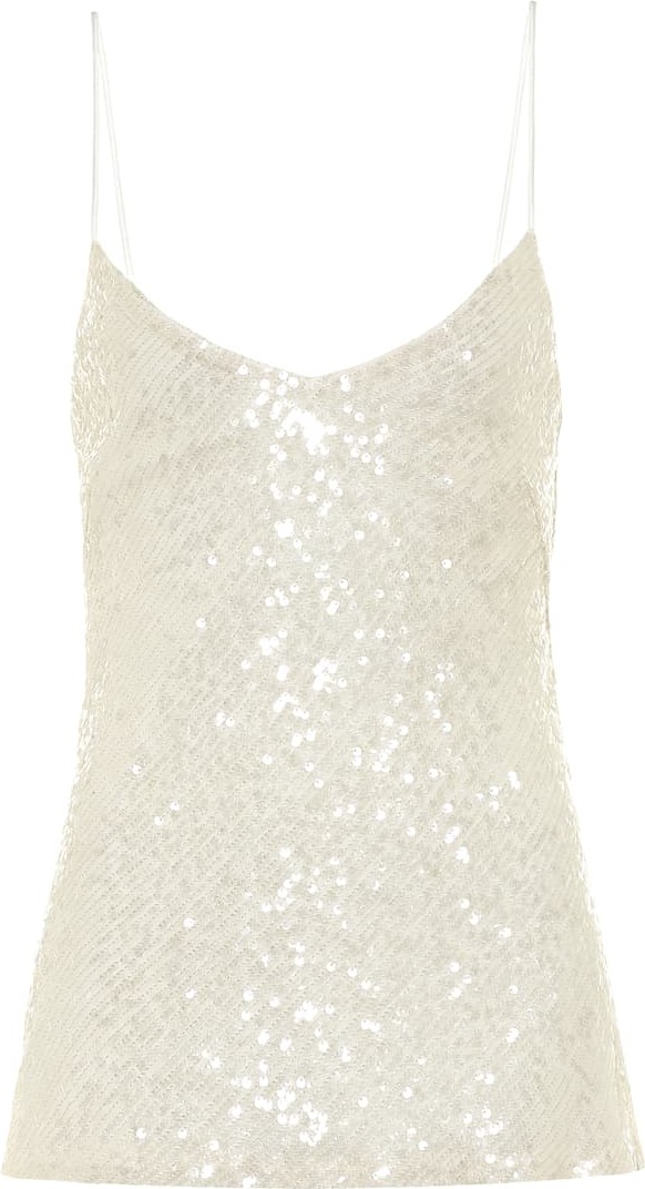 Galvan Moonlight sequined camisole