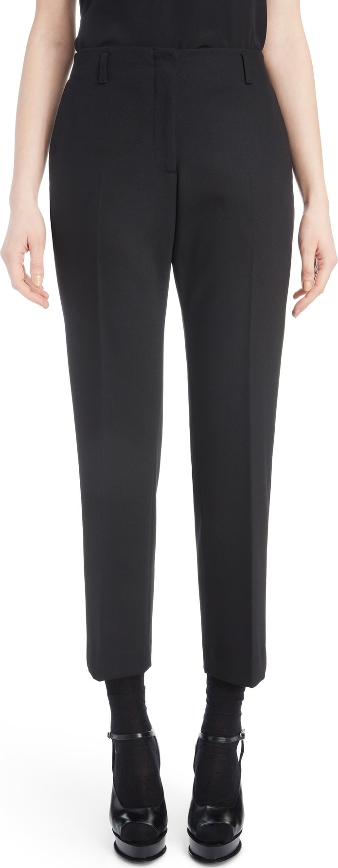 Dries Van Noten Slim Stretch Crop Pants