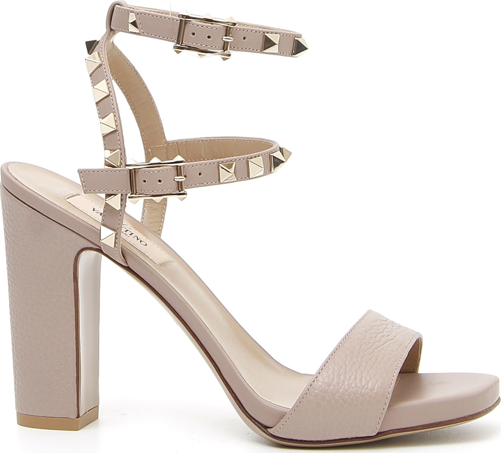 Valentino Rockstud Ankle Strap Sandal