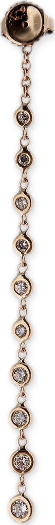 Jacquie Aiche Single Linear 10-Diamond Drop Earring Back