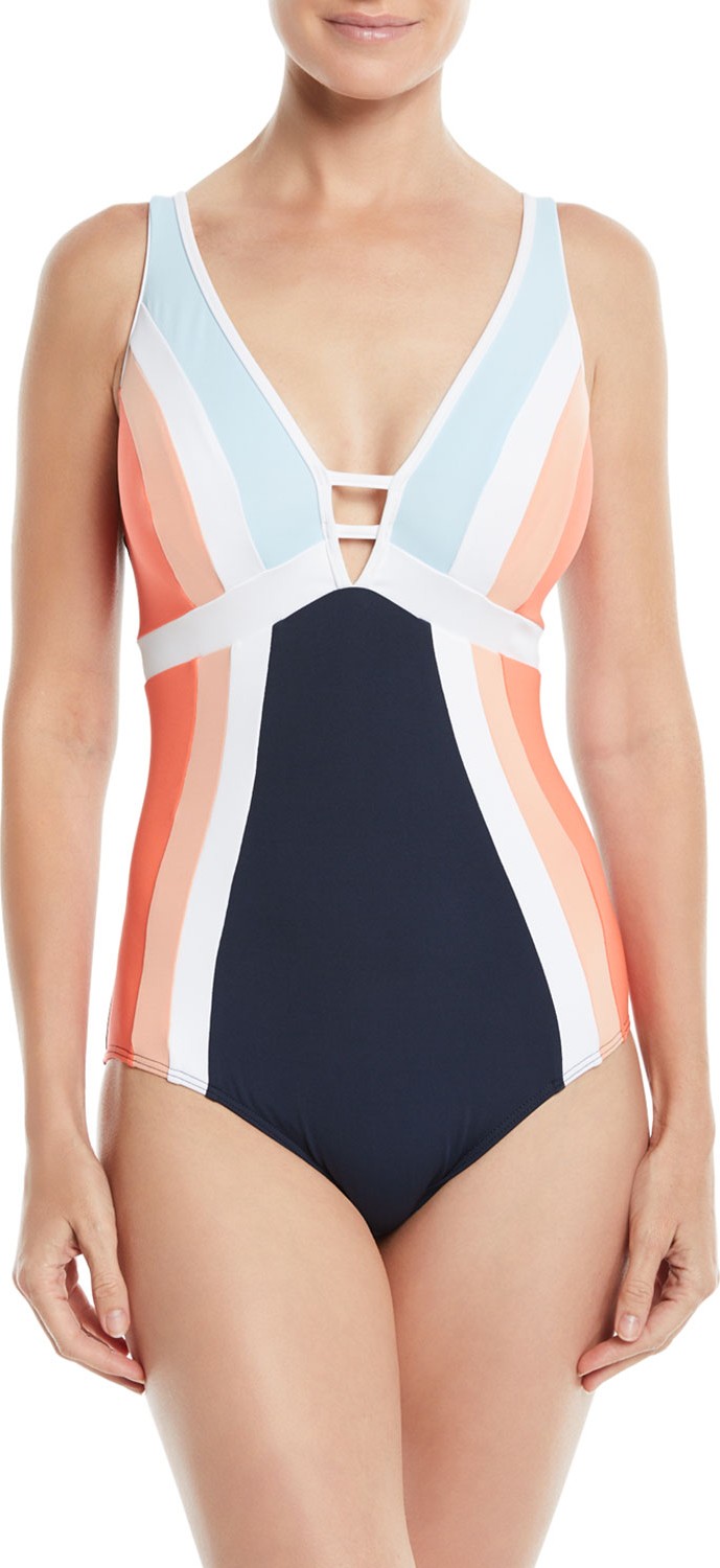 JETS by Jessika Allen Revolve Colorblock One-Piece Swimsuit (D/DD Cup)