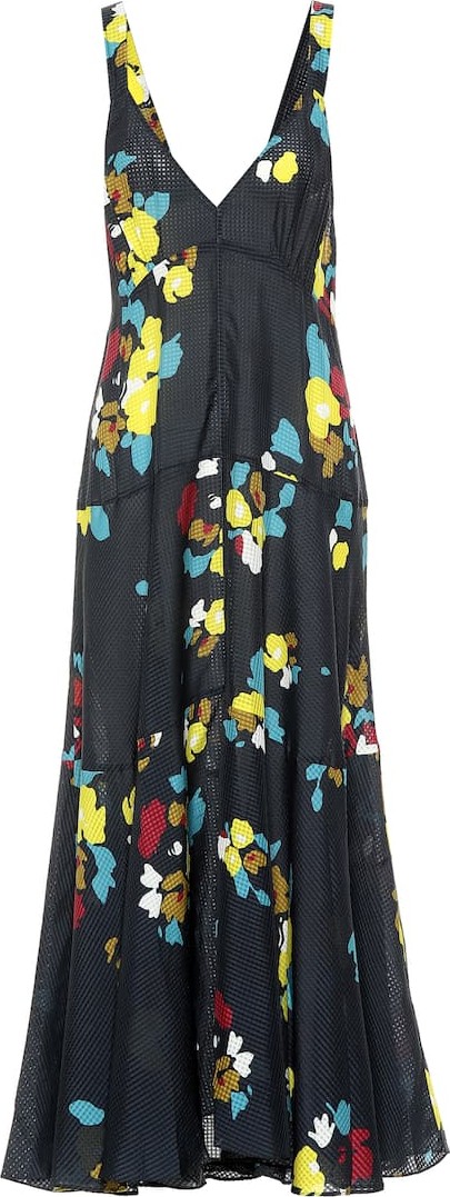 Lee Mathews Maeve floral silk maxi dress