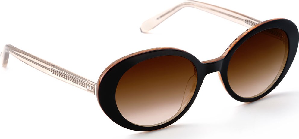 KREWE Laurel Oval Gradient Sunglasses