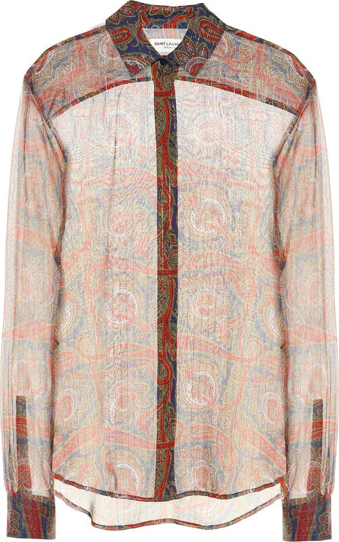 Saint Laurent Printed silk shirt
