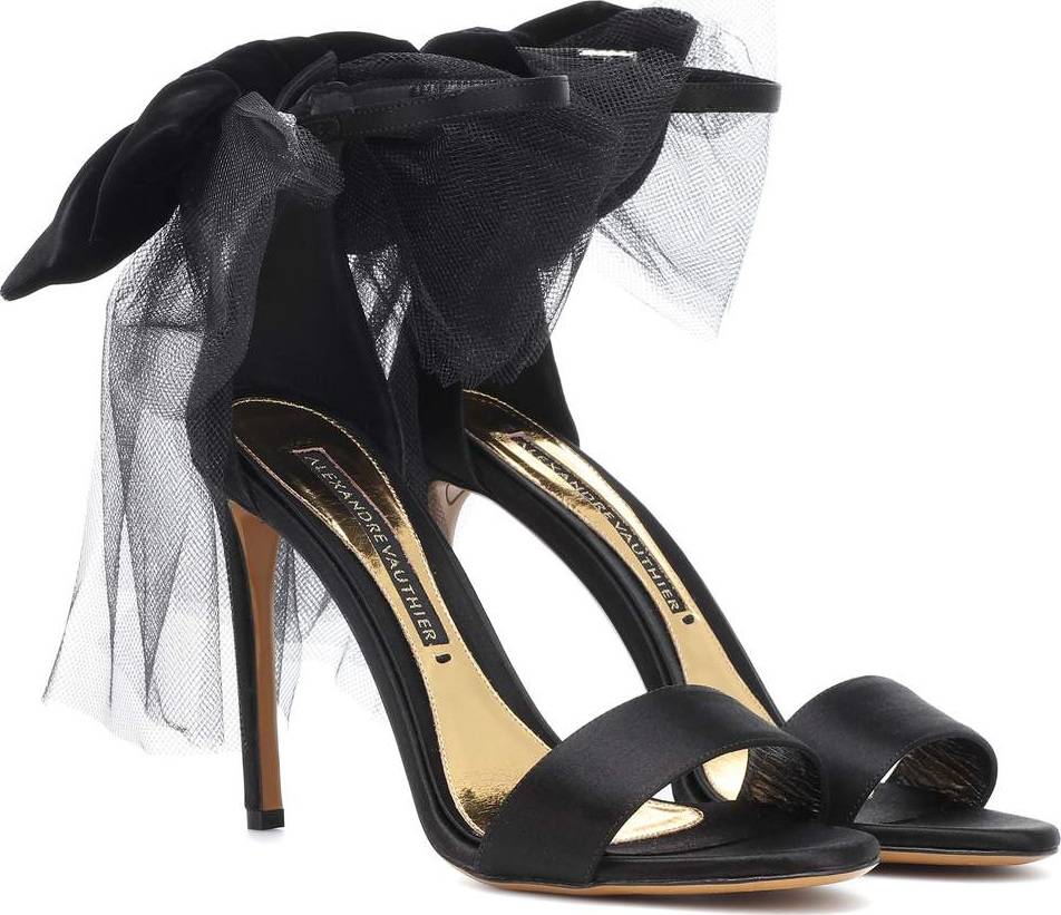 Alexandre Vauthier Bowdown 2 satin sandals