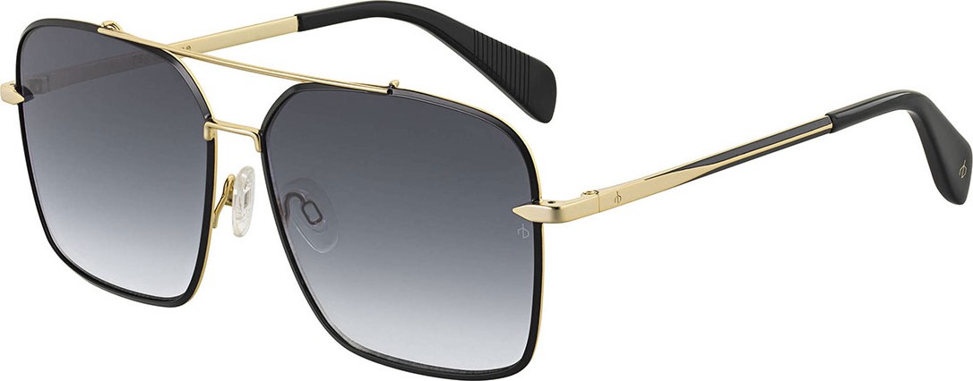 Rag & Bone Square Gradient Stainless Steel Sunglasses