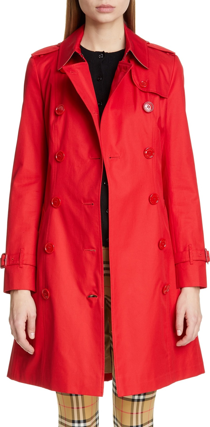 Burberry London England The Chelsea Cotton Gabardine Trench Coat