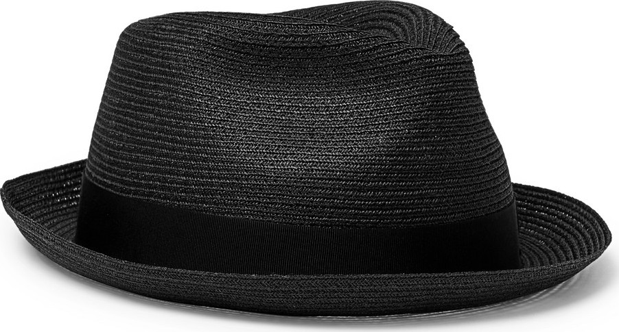 Borsalino Traveller Grosgrain-Trimmed Hemp Panama Hat