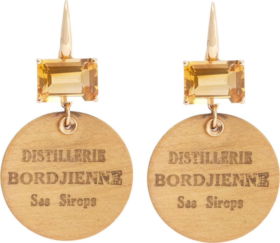 Francesca Villa Easy Living citrine & 18kt gold earrings