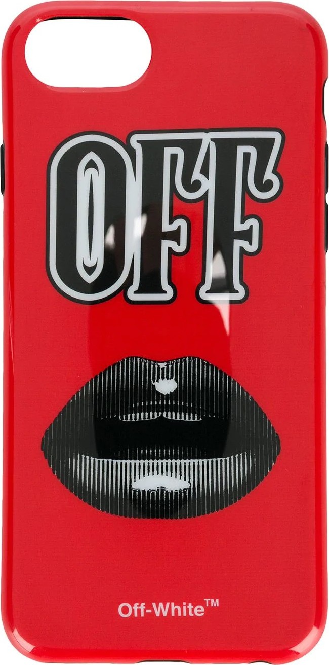 Off White Monochrome Lips iPhone 8 case