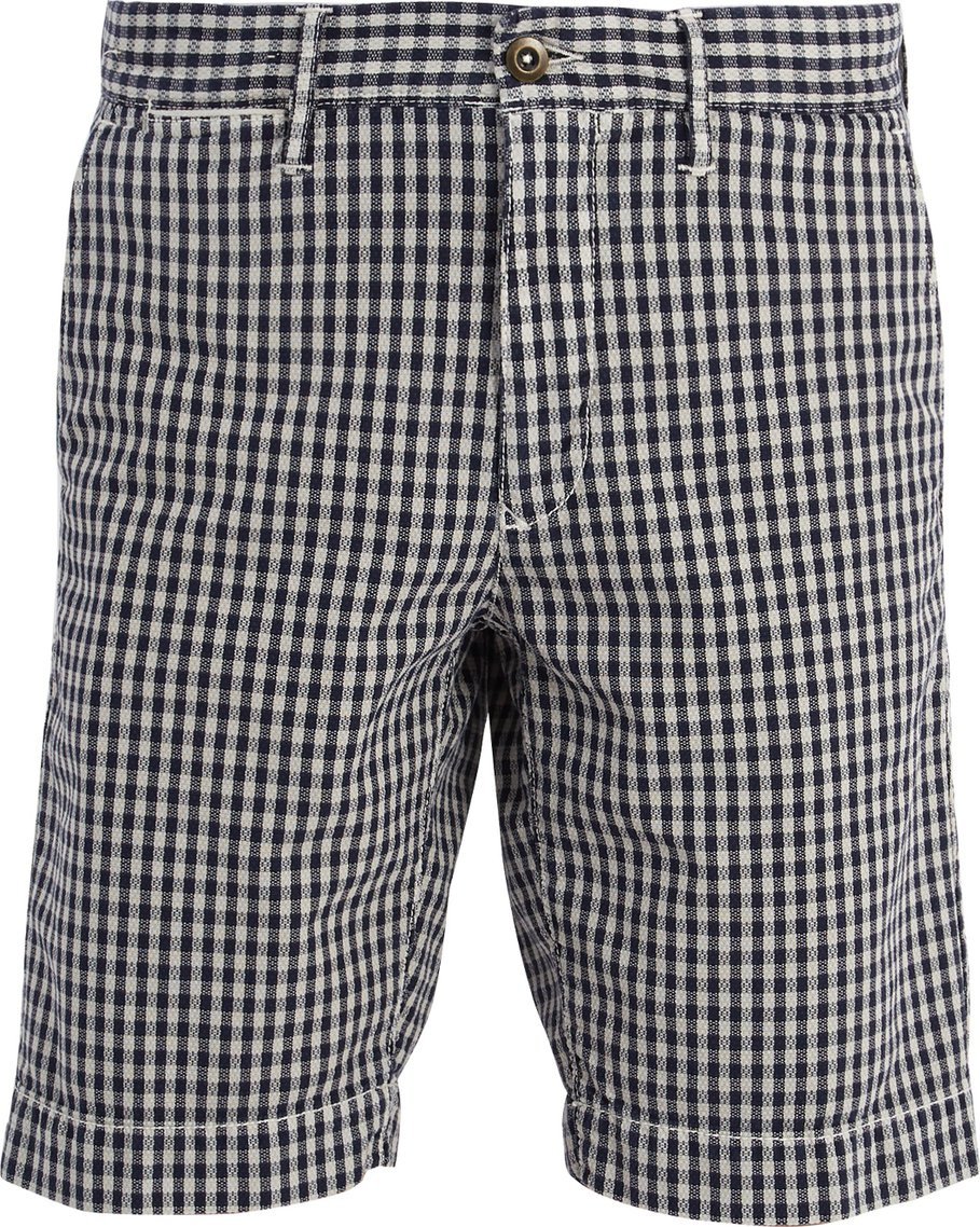 Incotex Slim-leg checked cotton shorts