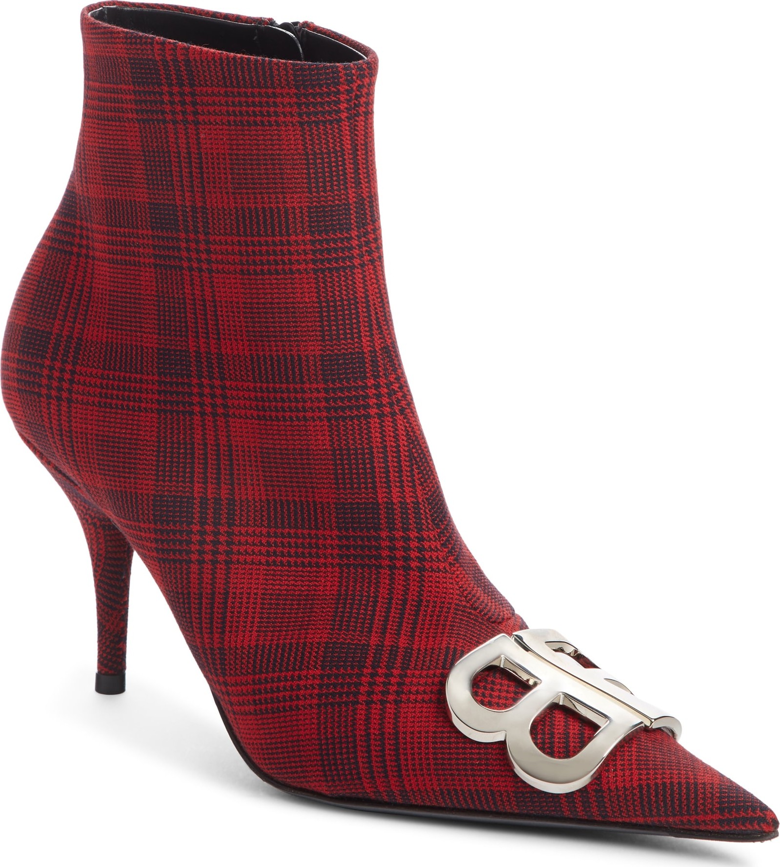 Balenciaga Balenciagia BB Glen Plaid Bootie