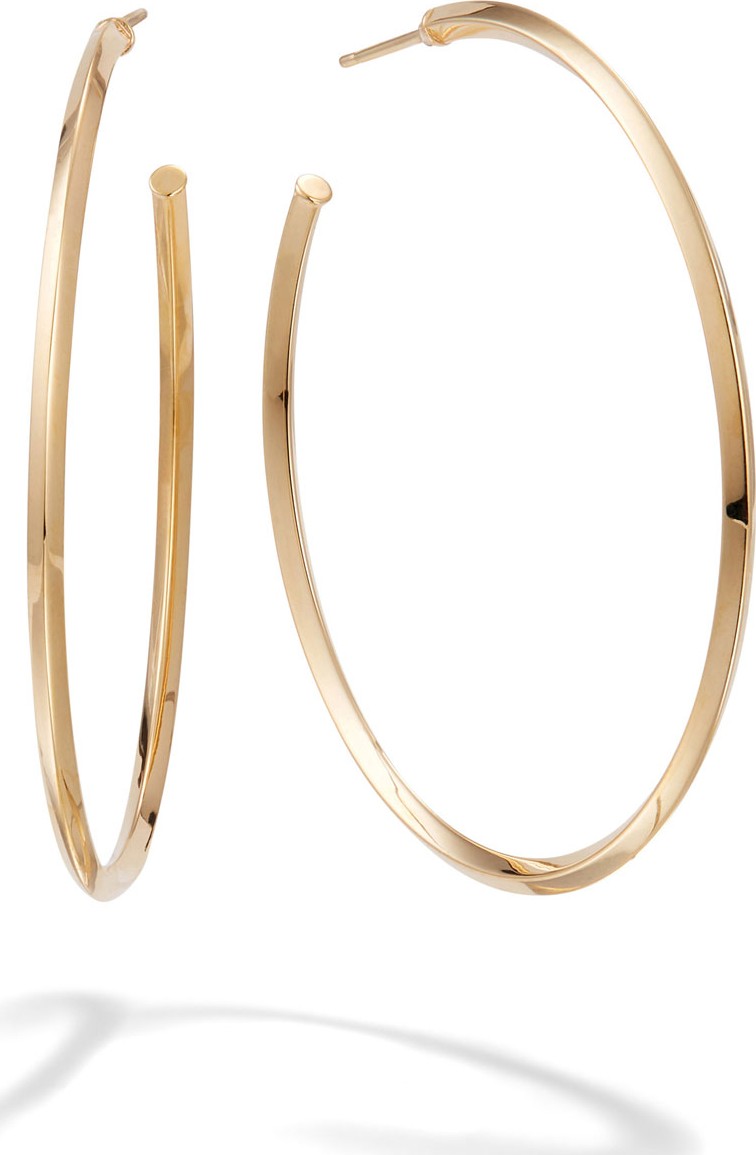 Lana 45mm Thin Pointed Royale Hoops