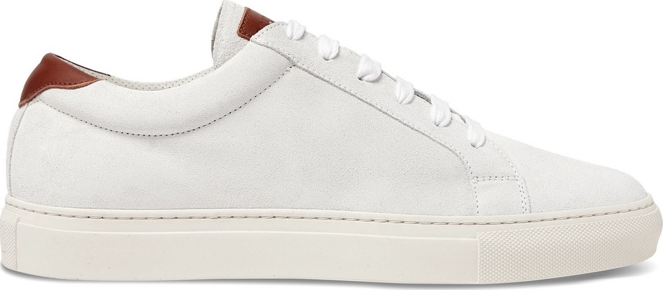 Brunello Cucinelli Leather-Trimmed Suede Sneakers