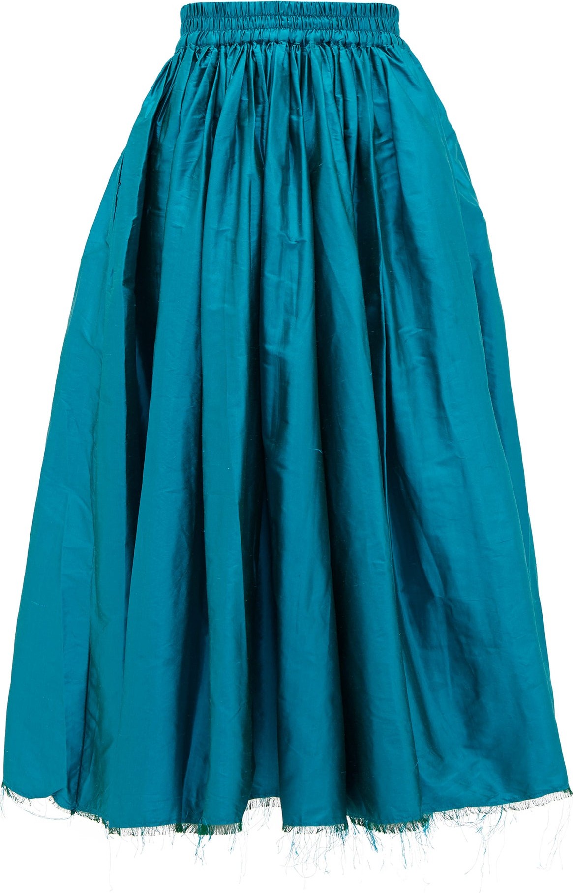 Marques'Almeida Raw-hem silk wide-leg trousers