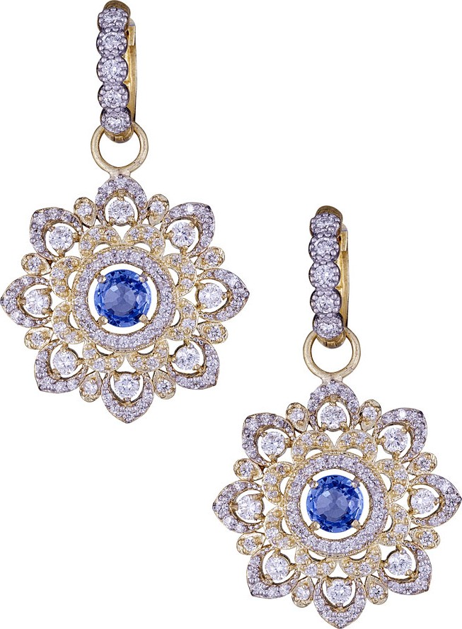 Tanya Farah 18K Royal Couture Diamond Lattice Earrings